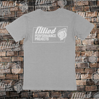 Allied Performance Projects - V2 Logo - Black or Grey Marle T-shirt